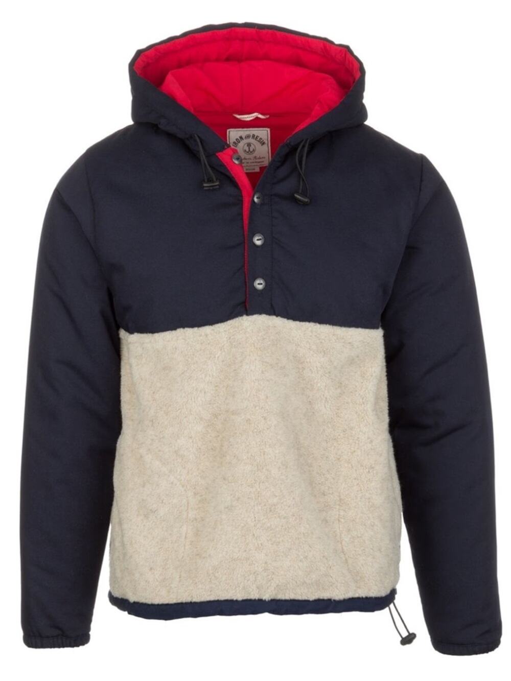 Iron and Resin Men’s Imperial Hooded Fleece Handmade in USA Jacket M-385 Sz M